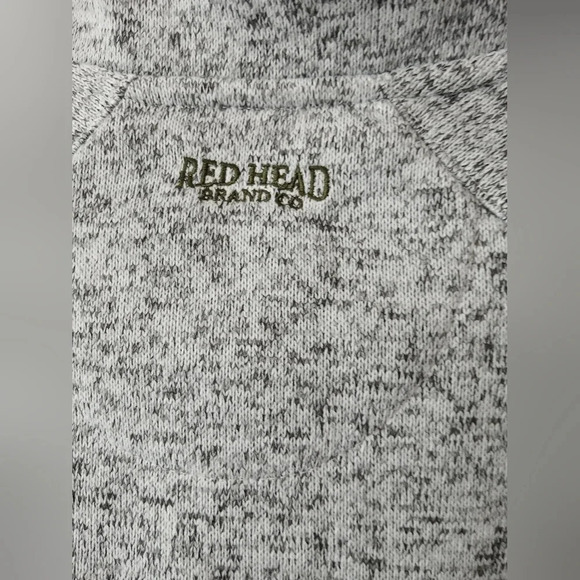 Red Head Brand Co. Men's gray pullover long sleeve henley size Medium - Picture 4 of 7